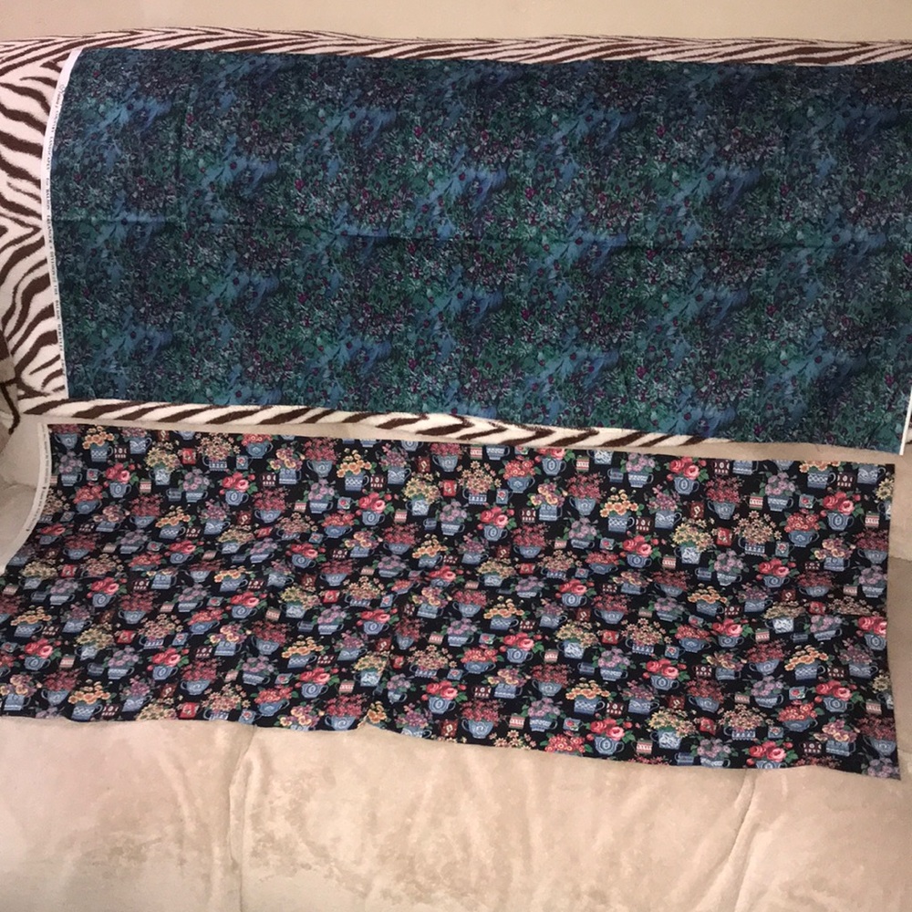 Vintage fabrics bundle floral print 💕